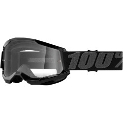 Μάσκα μηχανής motocross 100% STRATA2 BLACK-CLEAR