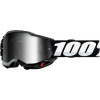 Μάσκα motocross 100% ACCURI2 BLACK-MIRROR SILVER