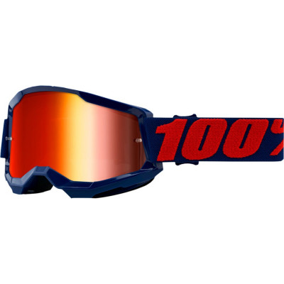 Μάσκα μηχανής motocross 100% STRATA2 MASEGO-MIRROR RED