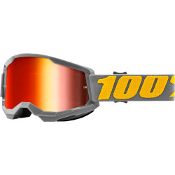 Μάσκα μηχανής motocross 100% STRATA2 IZIPIZI-MIRROR RED
