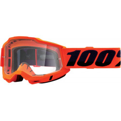 Μάσκα motocross 100% ACCURI2 NEON ORANGE-CLEAR