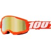 Μάσκα μηχανής motocross 100% STRATA2 ORANGE-MIRROR GOLD thumb