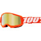 Μάσκα μηχανής motocross 100% STRATA2 ORANGE-MIRROR GOLD thumb