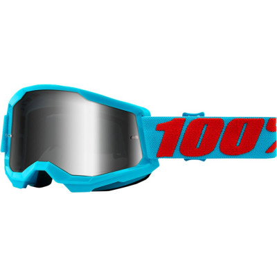 Μάσκα μηχανής motocross 100% STRATA2 SUMMIT-MIRROR SILVER