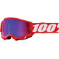 Μάσκα μηχανής motocross 100% ACCURI2 RED-MIRROR RED/BLUE thumb