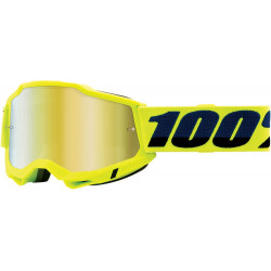 Μάσκα motocross 100% ACCURI2 FLUO YELLOW-MIRROR GOLD