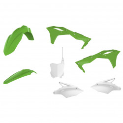 Κιτ πλαστικών MX POLISPORT για Kawasaki KX250-2017-20 ΠΡΑΣΙΝΟ/ΑΣΠΡΟ