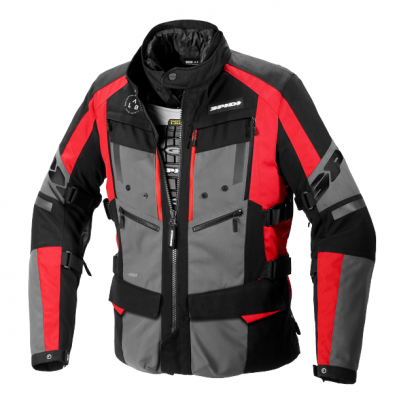 Μπουφάν μηχανής SPIDI 4 SEASON EVO BLACK/FLUO RED