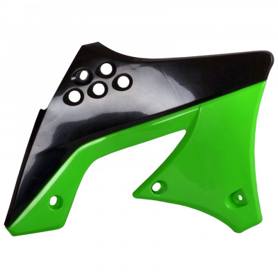 Πλαστικά καλύμματα ψυγείου POLISPORT Kawasaki KX250F (10/11) - 2009-12 ΠΡΑΣΙΝΟ/ΜΑΥΡΟ OEM Color
