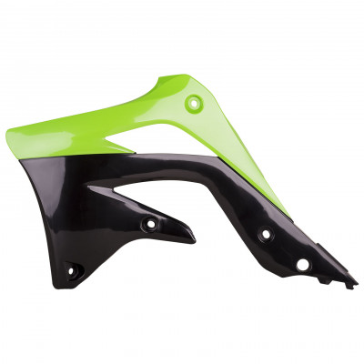 Πλαστικά καλύμματα ψυγείου POLISPORT Kawasaki KX450F - 2012-15 ΠΡΑΣΙΝΟ/ΜΑΥΡΟ OEM Color