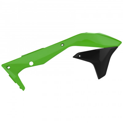 Πλαστικά καλύμματα ψυγείου POLISPORT Kawasaki KX450F - 2016-18 ΠΡΑΣΙΝΟ/ΜΑΥΡΟ OEM Color