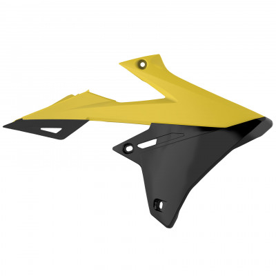 Πλαστικά καλύμματα ψυγείου POLISPORT Suzuki RM125 / 250 restayling RMZ (19) 2001-08 ΚΙΤΡΙΝΟ/ΜΑΥΡΟ Color