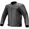 Δερμάτινο μπουφάν μηχανής ALPINESTARS FASTER V2 ΜΑΥΡΟ