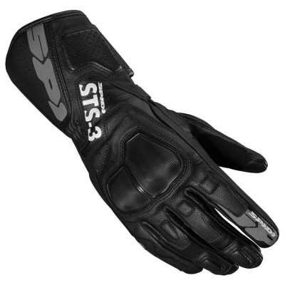 Γυναικεία δερμάτινα γάντια μηχανής SPIDI STS-3 BLACK