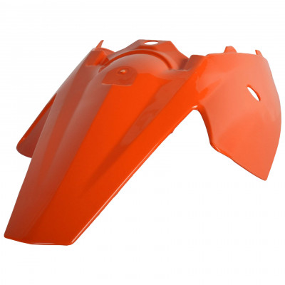 Πίσω φτερό μοτοσυκλέτας με πλαϊνό τμήμα PoliSport KTM 85 SX / 105 SX / 85/105 XC - KTM Orange OEM Color