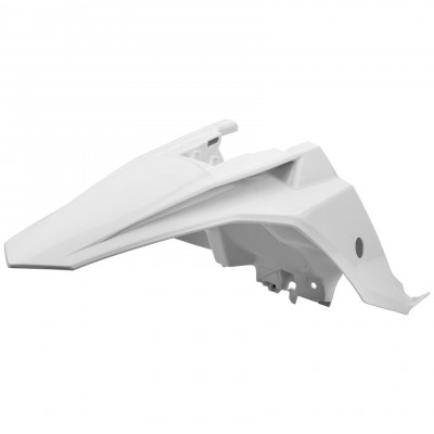 Πίσω φτερό μοτοσυκλέτας με πλαϊνό τμήμα PoliSport KTM 65 SX - 2016-21 KTM White