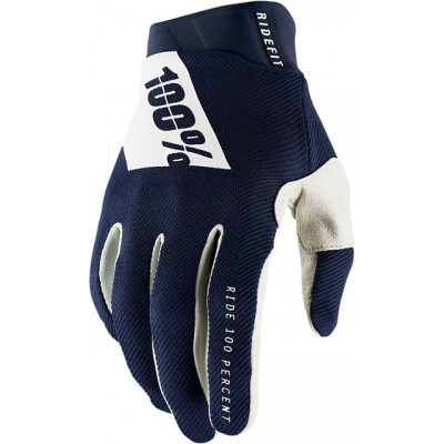 Γάντια μηχανής motocross 100% RIDEFIT-BLUE/WHITE