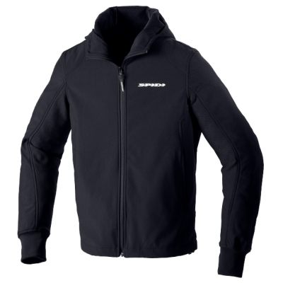 Μπουφάν μηχανής SPIDI HOODIE ARMOR EVO BLACK