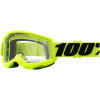 Παιδική Μάσκα μηχανής motocross 100% STRATA2 YELLOW-CLEAR
