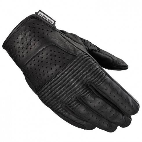 Δερμάτινα γάντια μηχανής SPIDI RUDE PERFORATED BLACK