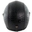 Κοφτό κράνος μηχανής RETRO LEATHER BLACK thumb