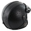 Κοφτό κράνος μηχανής RETRO LEATHER BLACK thumb