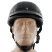 Κοφτό κράνος μηχανής RETRO LEATHER BLACK thumb