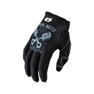 Γάντια μηχανής motocross O'NEAL MAYHEM PISTONS II BLACK/WHITE