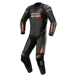 Δερμάτινη φόρμα αναβάτη ALPINESTARS GP FORCE CHASER V2 1PC BLACK/FLUO RED
