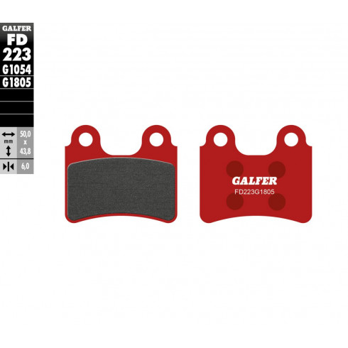 Τακάκια μοτοσυκλέτας Εμπρός Galfer TRIAL TOP FD223G1805 Τακάκια μοτοσυκλέτας Εμπρός Galfer TRIAL TOP FD223G1805