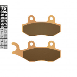 Τακάκια μοτοσυκλέτας Εμπρός / Πίσω Galfer SINTERED FD086G1396 Τακάκια μοτοσυκλέτας Εμπρός / Πίσω Galfer SINTERED FD086G1396