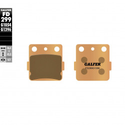 Πίσω τακάκια φρένων μοτοσυκλέτας Galfer SINTERED FD299G1396 Πίσω τακάκια φρένων μοτοσυκλέτας Galfer SINTERED FD299G1396