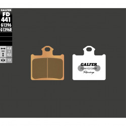 Πίσω τακάκια φρένων μοτοσυκλέτας Galfer SINTERED RACING COMPOUND FD441G1396R Πίσω τακάκια φρένων μοτοσυκλέτας Galfer SINTERED RACING COMPOUND FD441G1396R