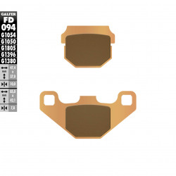 Τακάκια μοτοσυκλέτας Εμπρός / Πίσω Galfer SINTERED SCOOTER FD094G1380 Τακάκια μοτοσυκλέτας Εμπρός / Πίσω Galfer SINTERED SCOOTER FD094G1380
