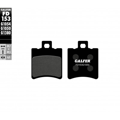 Τακάκια μοτοσυκλέτας Εμπρός / Πίσω Galfer SEMI METAL FD153G1054