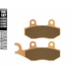 Τακάκια μοτοσυκλέτας Εμπρός / Πίσω Galfer SINTERED SCOOTER FD187G1380