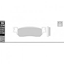 Τακάκια μοτοσυκλέτας Εμπρός  / Πίσω Galfer SINTERED SCOOTER FD214G1380