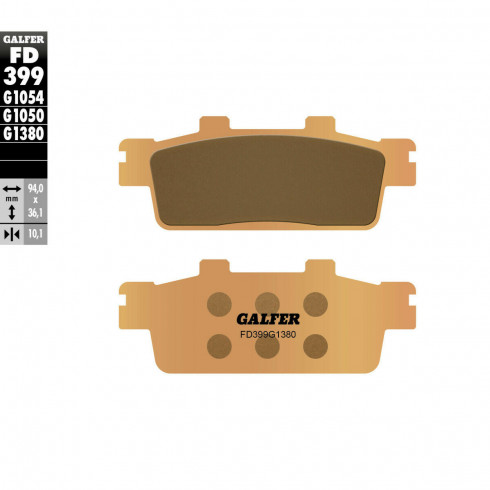 Τακάκια μοτοσυκλέτας Εμπρός / Πίσω Galfer SINTERED SCOOTER FD399G1380 Τακάκια μοτοσυκλέτας Εμπρός / Πίσω Galfer SINTERED SCOOTER FD399G1380