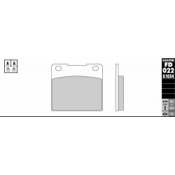 Πίσω τακάκια φρένων μοτοσυκλέτας Galfer SEMI METAL FD022G1054 Πίσω τακάκια φρένων μοτοσυκλέτας Galfer SEMI METAL FD022G1054