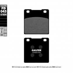 Τακάκια μοτοσυκλέτας Εμπρός / Πίσω Galfer SEMI METAL FD045G1054
