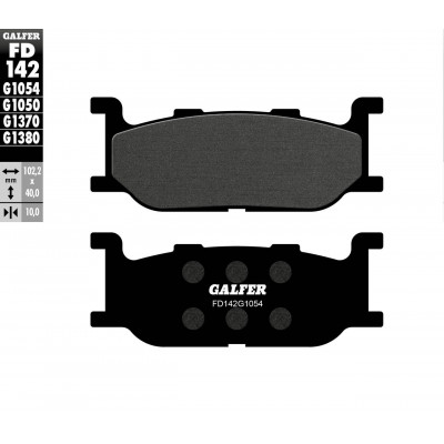 Τακάκια μοτοσυκλέτας Εμπρός Galfer SEMI METAL FD142G1054