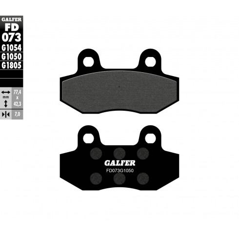 Τακάκια μοτοσυκλέτας Εμπρός / Πίσω Galfer SCOOTER FD073G1050 Τακάκια μοτοσυκλέτας Εμπρός / Πίσω Galfer SCOOTER FD073G1050