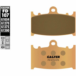 Τακάκια μοτοσυκλέτας Εμπρός Galfer SINTERED COMPOUND FD107G1370 Τακάκια μοτοσυκλέτας Εμπρός Galfer SINTERED COMPOUND FD107G1370