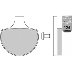 Τακάκια μοτοσυκλέτας Εμπρός Galfer SEMI METAL FD124G1054
