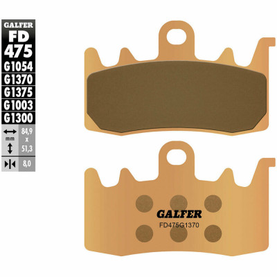 Τακάκια μοτοσυκλέτας Εμπρός Galfer SINTERED COMPOUND FD475G1370