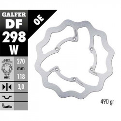 Δισκόπλακα μοτοσυκλέτας εμπρός Galfer WAVE FIXED 270x3mm DF298W