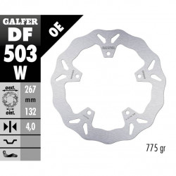 Δισκόπλακα μοτοσυκλέτας εμπρός Galfer WAVE FIXED 267x4mm DF503W Δισκόπλακα μοτοσυκλέτας εμπρός Galfer WAVE FIXED 267x4mm DF503W