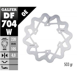 Δισκόπλακα μοτοσυκλέτας εμπρός/πίσω Galfer WAVE FIXED 220x4mm DF704W