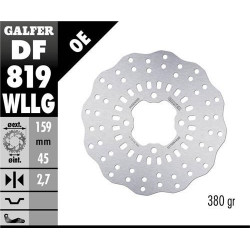 Πίσω δισκόπλακα μοτοσυκλέτας Galfer WAVE FIXED FULL TYPE 159.5x3mm DF819WLLG Πίσω δισκόπλακα μοτοσυκλέτας Galfer WAVE FIXED FULL TYPE 159.5x3mm DF819WLLG