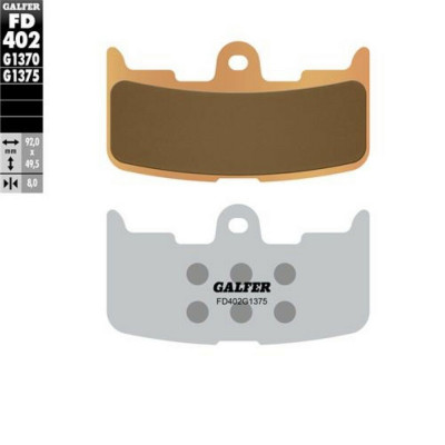 Τακάκια μοτοσυκλέτας Εμπρός Galfer SINTERED COMPOUND FD402G1375
